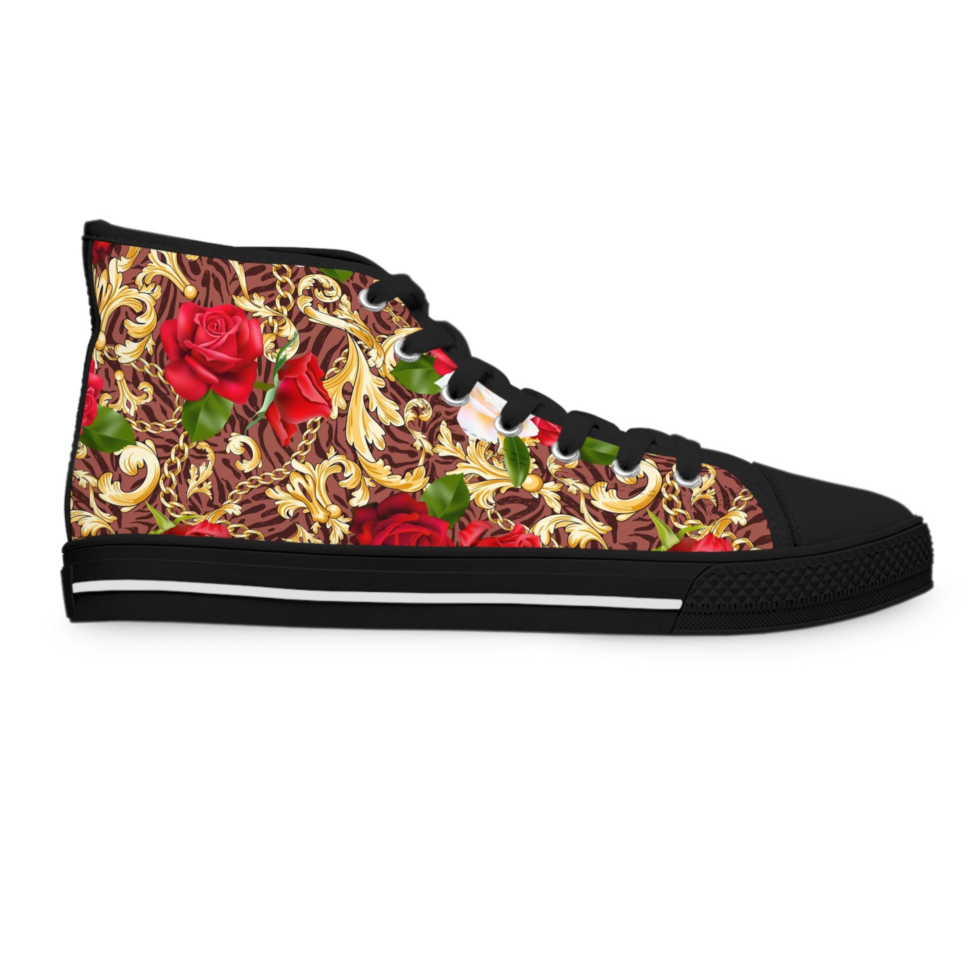 "Roses Are Red" Women's High Top Sneakers! - ROOTED IN 31:25 COLLECTIVE