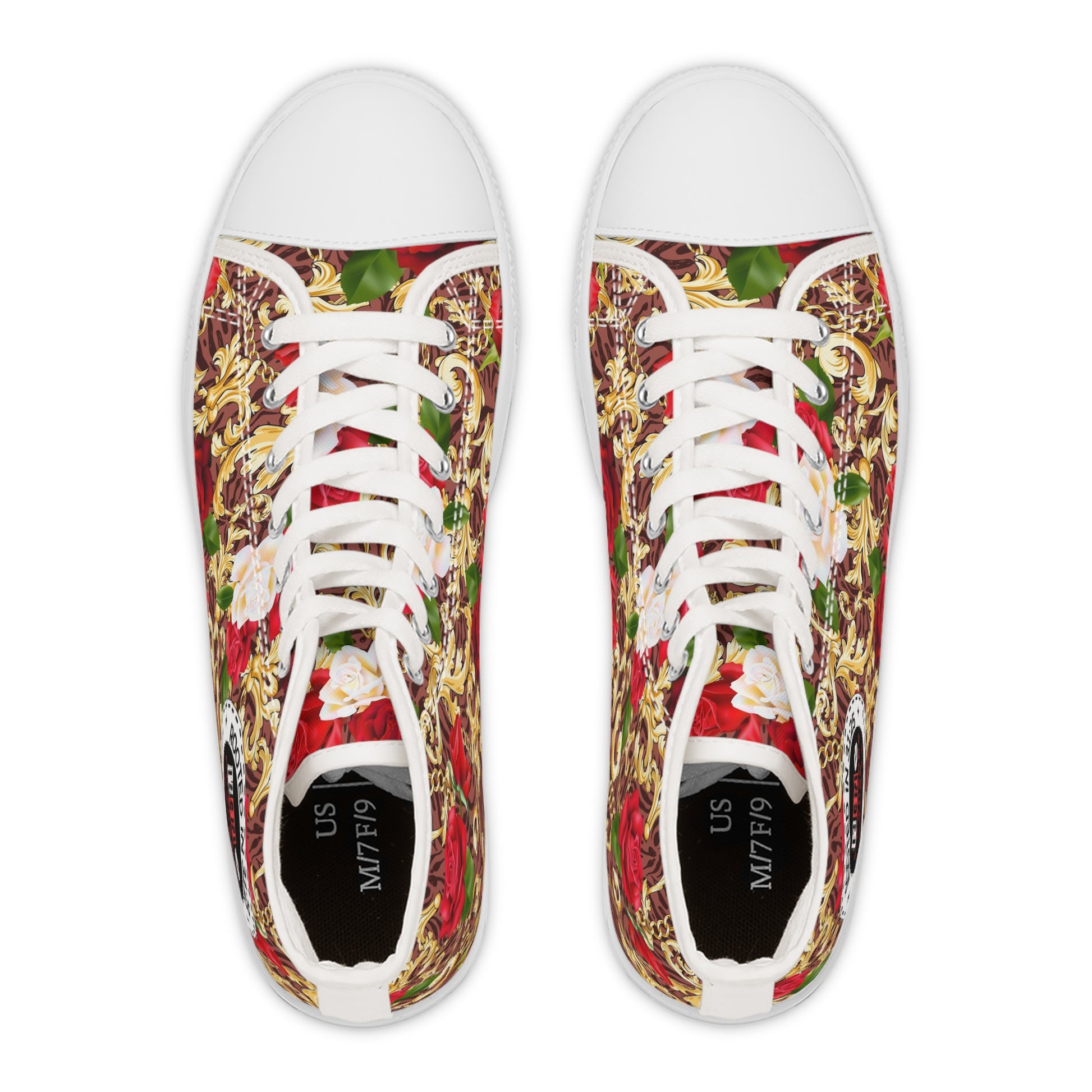 "Roses Are Red" Women's High Top Sneakers! - ROOTED IN 31:25 COLLECTIVE