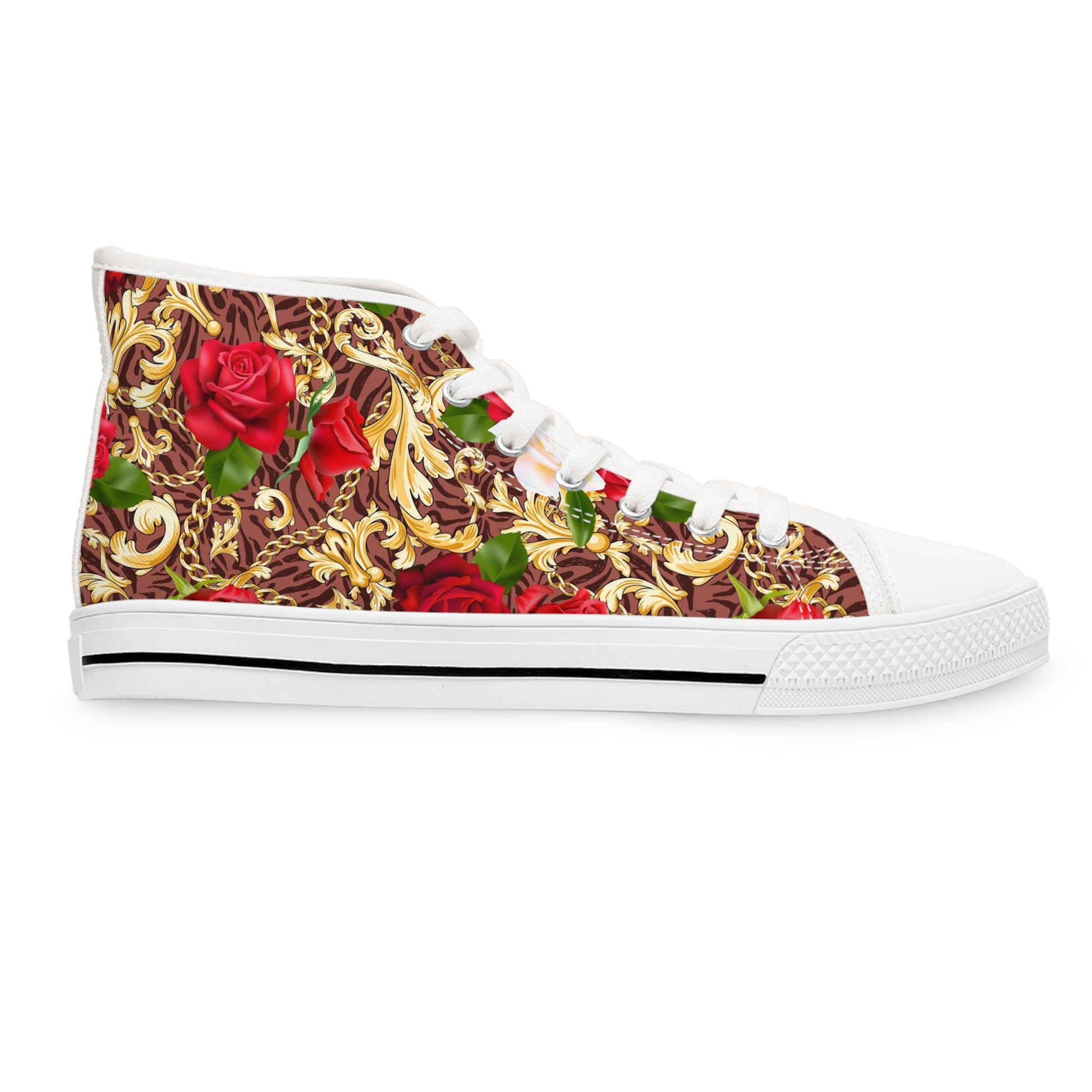 "Roses Are Red" Women's High Top Sneakers! - ROOTED IN 31:25 COLLECTIVE